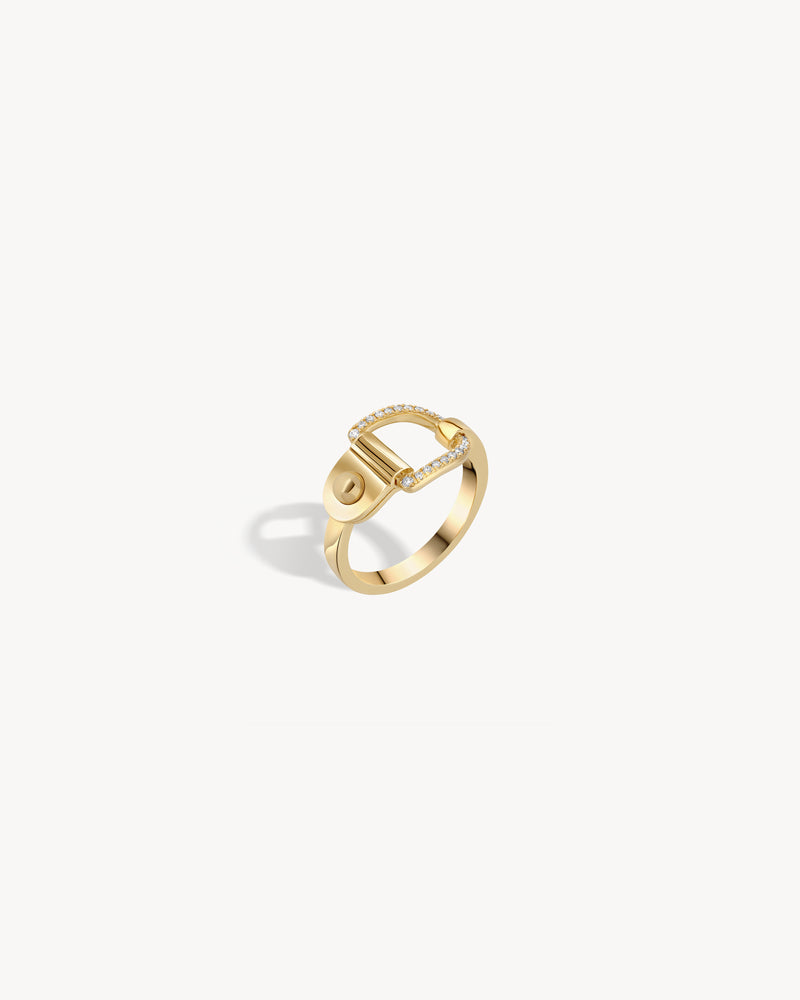 Bague Rivet - Or Jaune & Diamants - Image 3