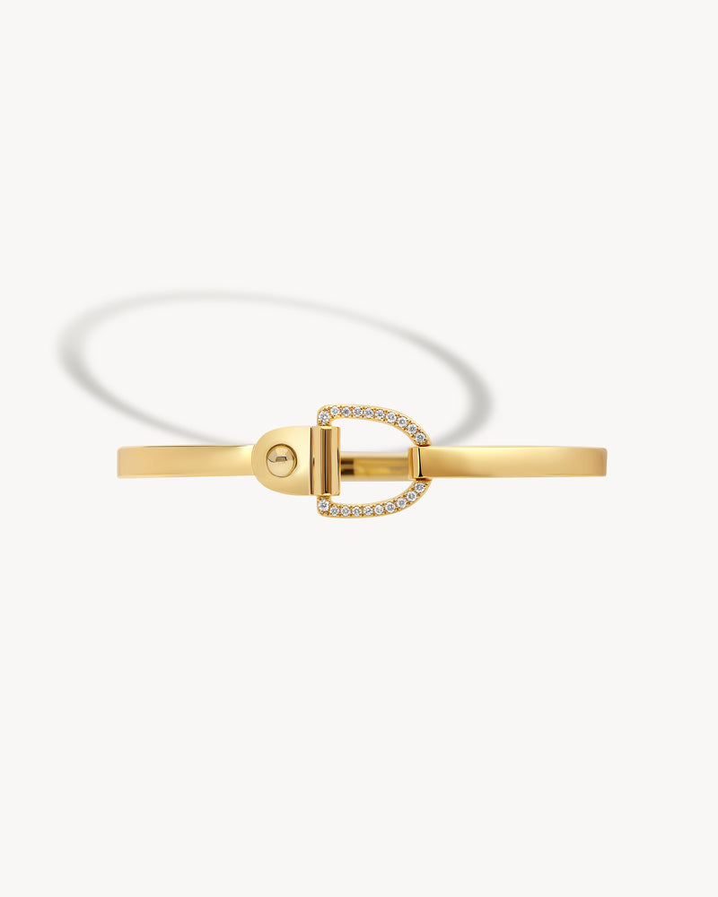 Bracelet Rivet - Or Jaune & Diamants - Image 1