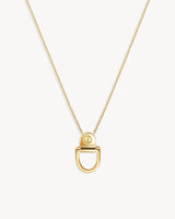 Rivet M Necklace - Yellow Gold