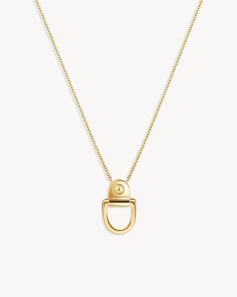 Rivet M Necklace - Yellow Gold - Image 1