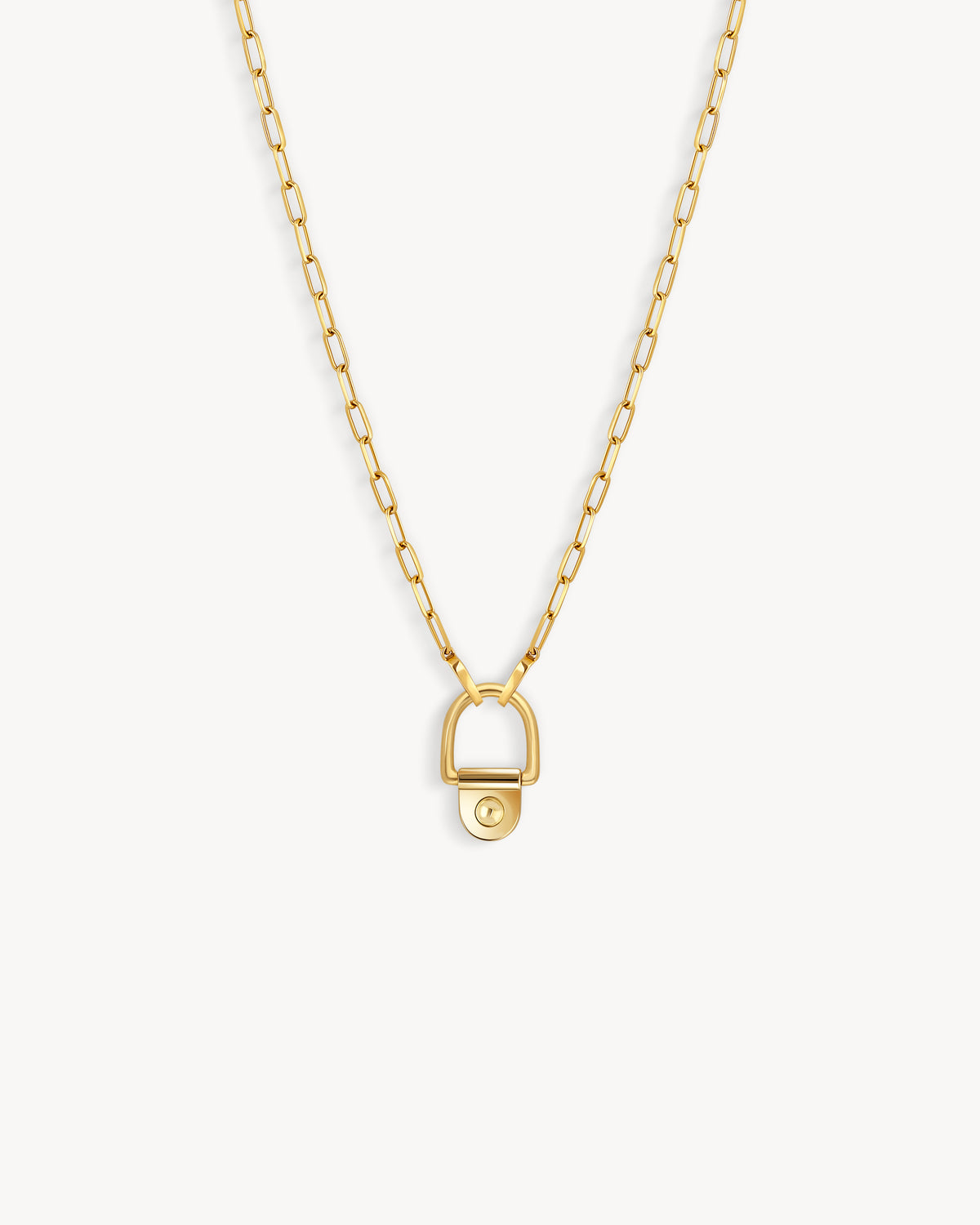 Rivet Necklace L - Yellow Gold