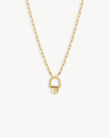 Rivet Necklace L - Yellow Gold