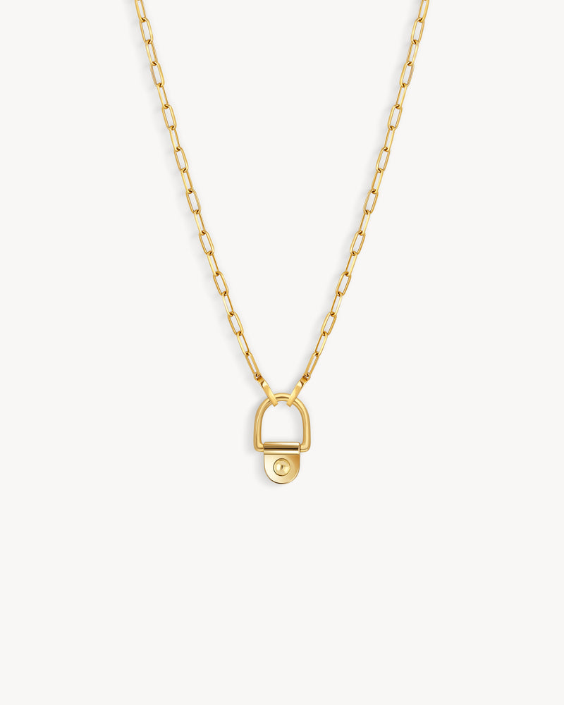 Rivet Necklace L - Yellow Gold - Image 1