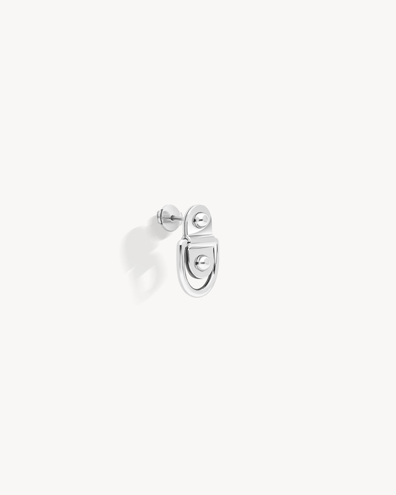 Rivet Earring - Silver - Image 2