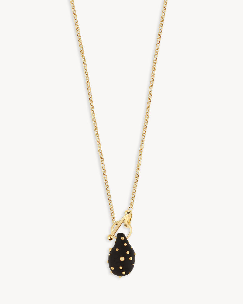 Collier Portraits Joailliers | Violette Serrat - Or Jaune et Ébène Noir - Image 3