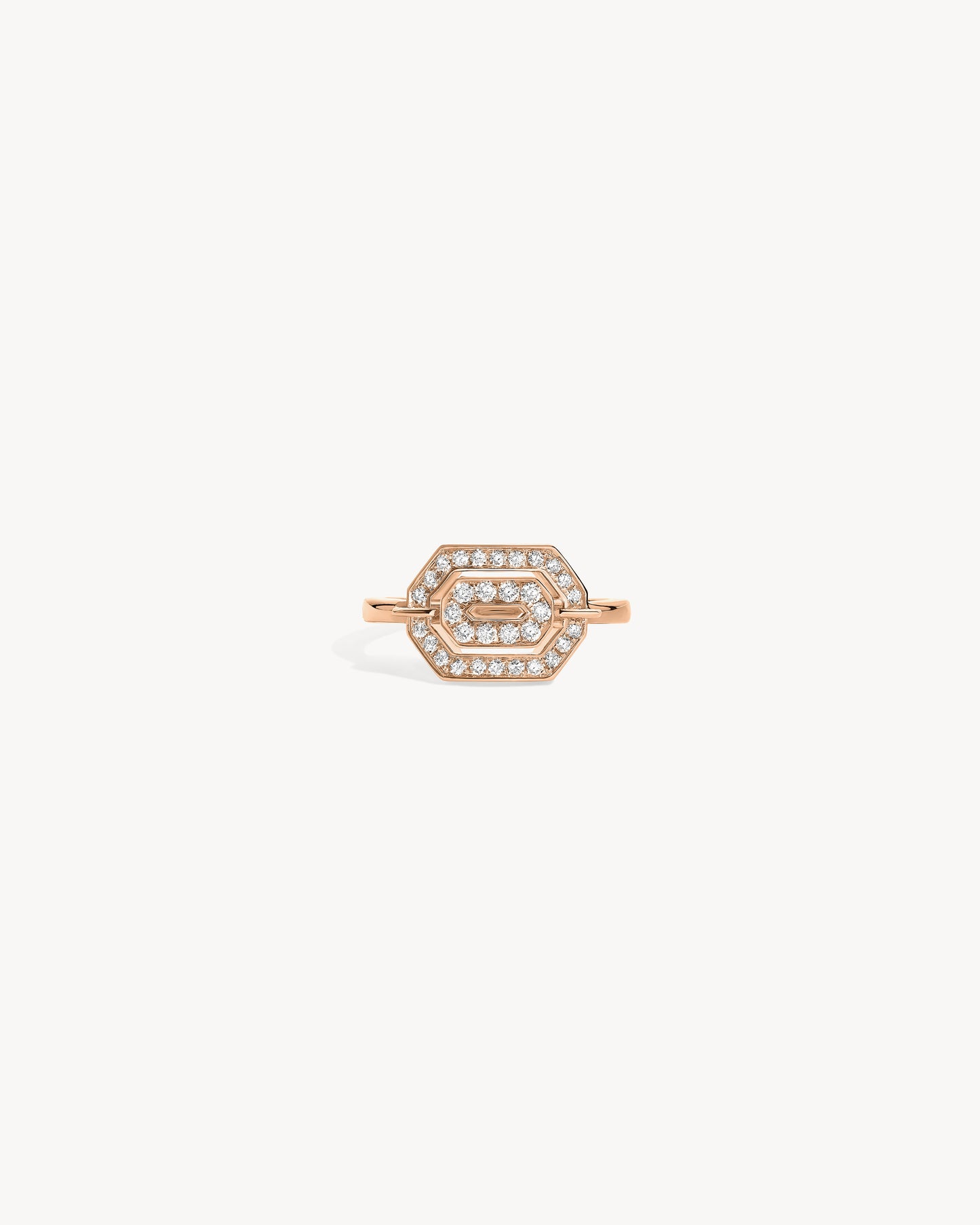 Mini My Way Ring - Pink Gold & Diamonds