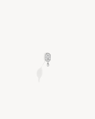 Mini My Way Earring - White Gold & Diamonds