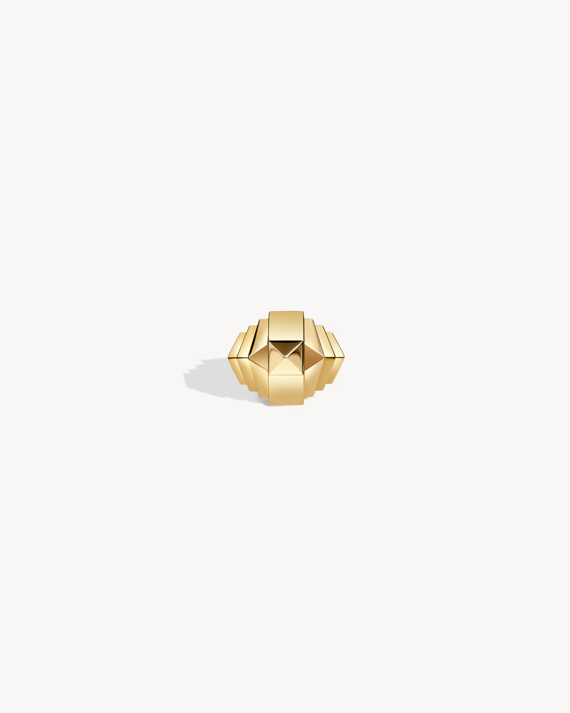 Rockaway Mini Pyramid Ring - Yellow Gold - Image 1