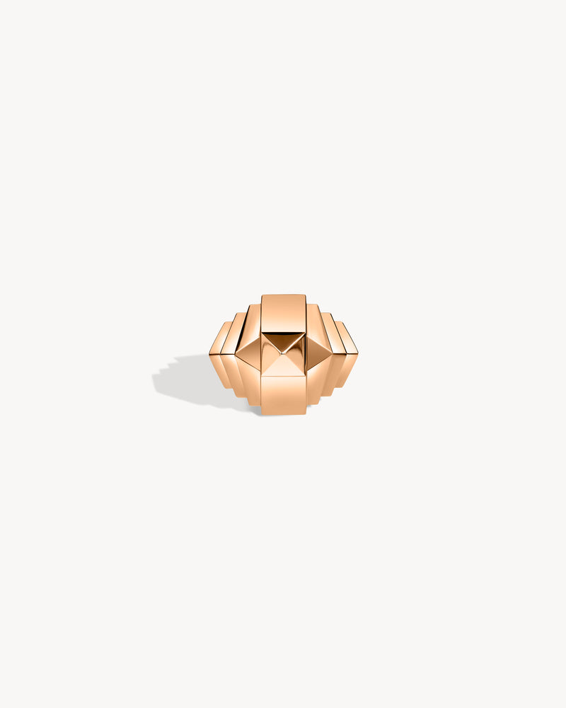 Rockaway Mini Pyramid Ring - Pink Gold - Image 1