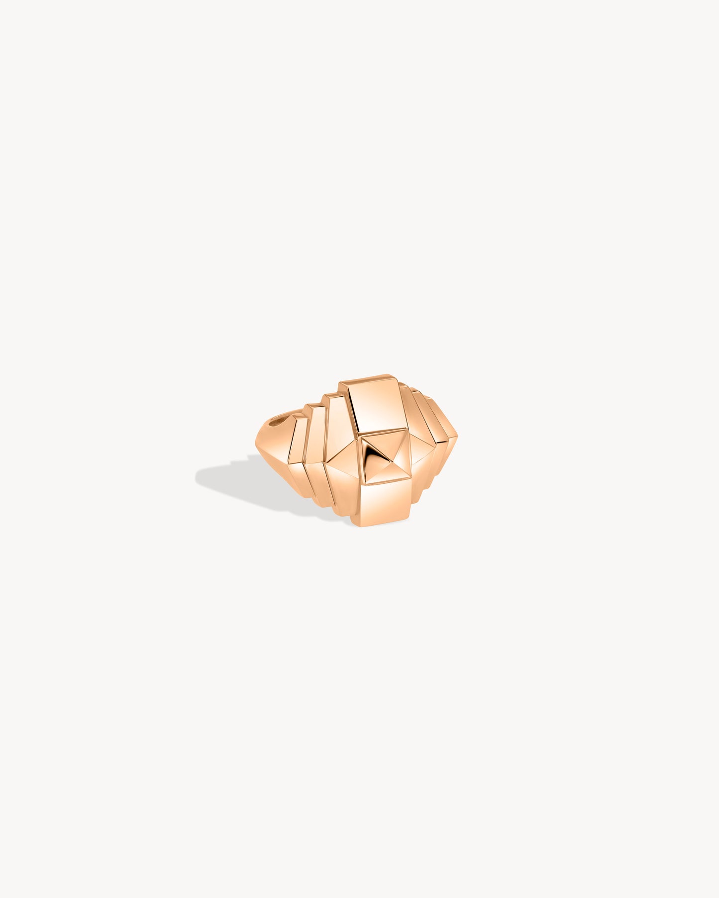 Bague Rockaway Mini Pyramide - Or Rose