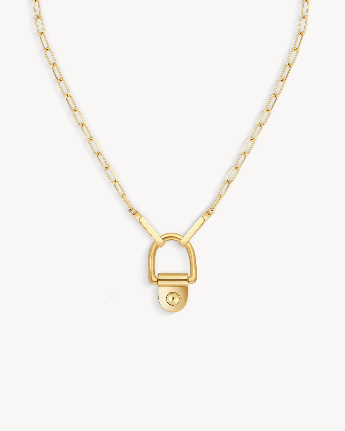 Rivet Necklace XL - Yellow Gold
