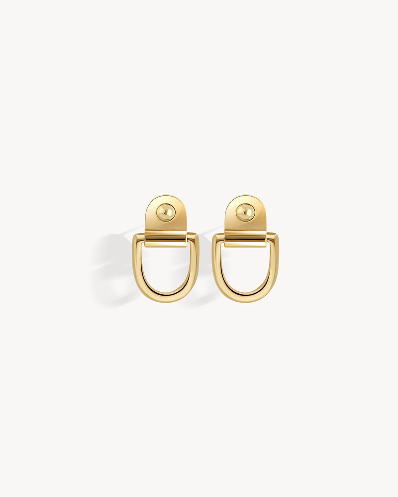 Boucle d'oreille Rivet XL - Or Jaune | STATEMENT Paris - Image 1