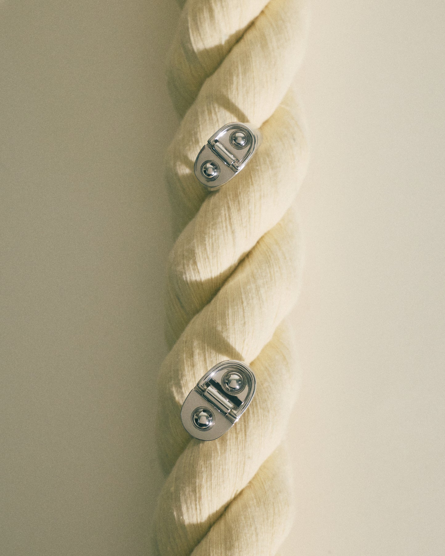 Bague Chevalière Rivet Petit Modèle - Argent