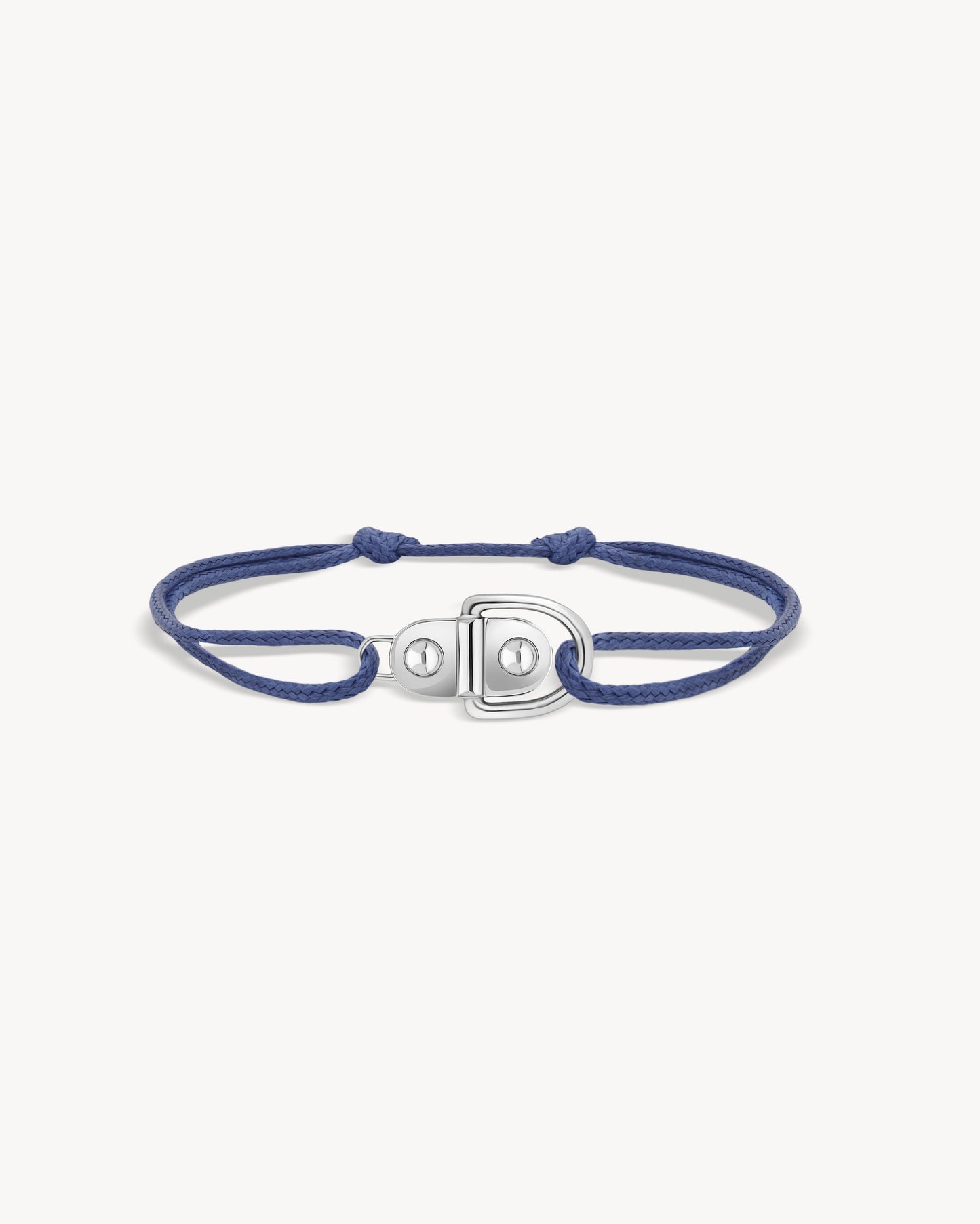 Bracelet cordon Rivet - Argent