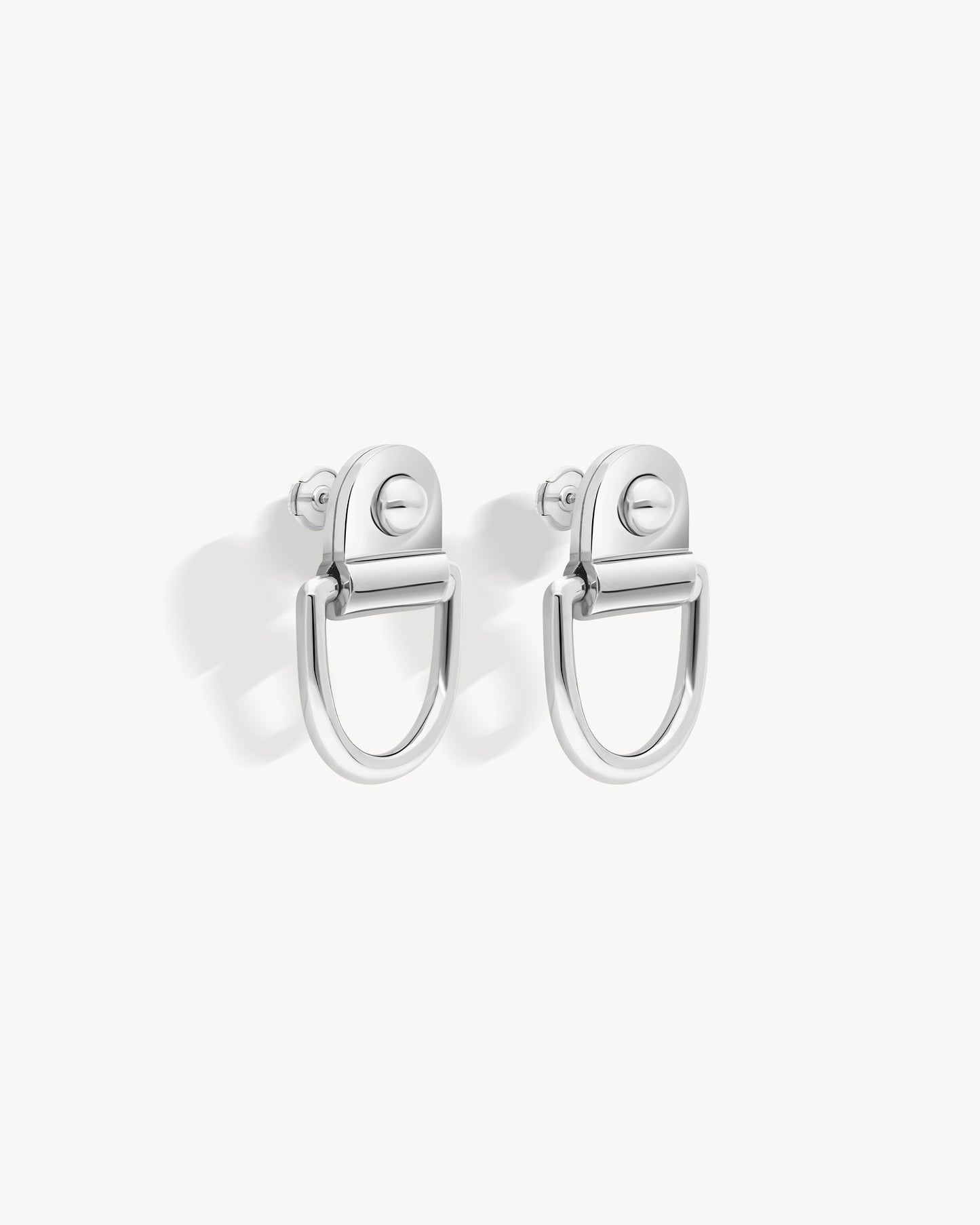 Boucles d'oreilles Rivet XL - Argent