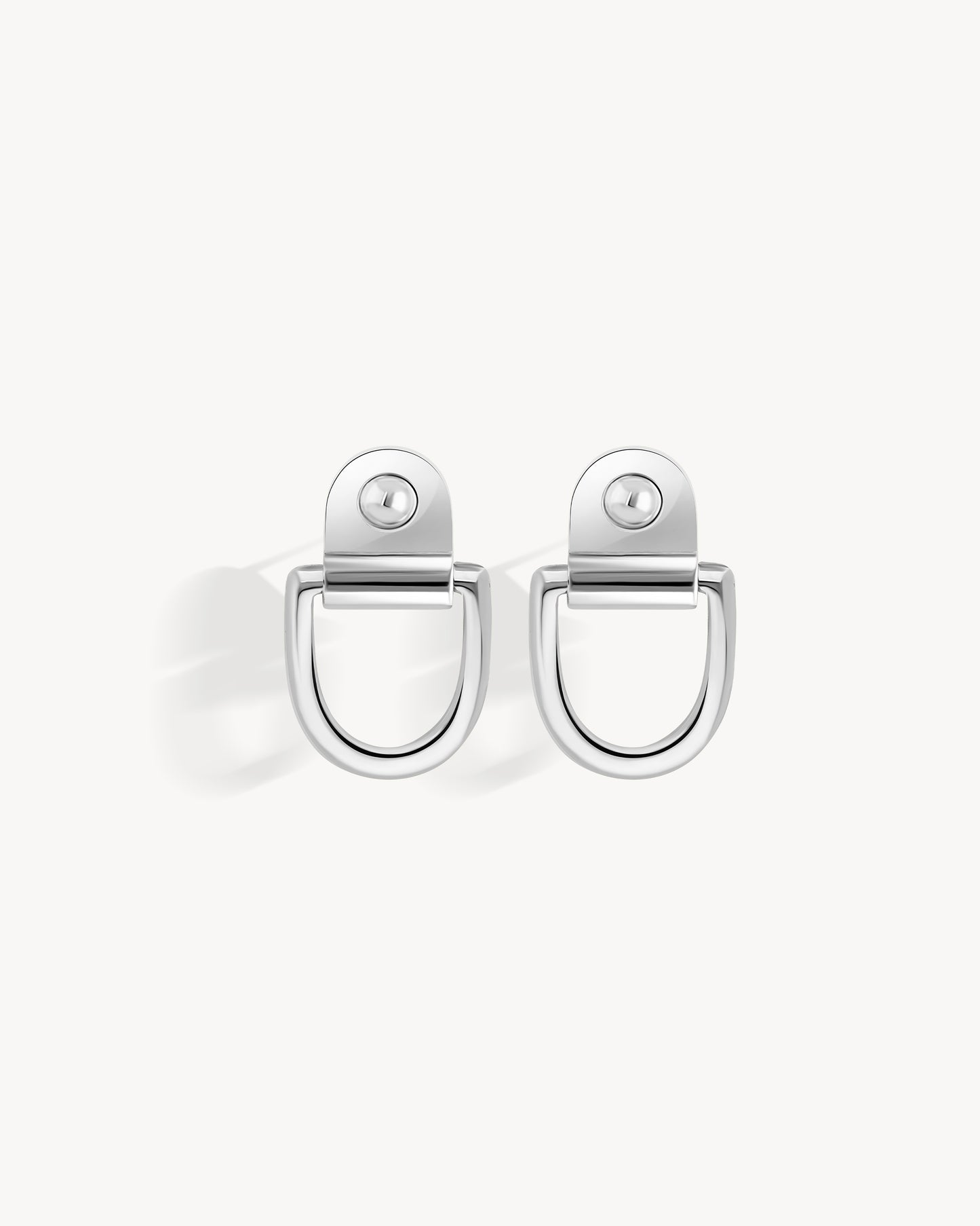 Boucles d'oreilles Rivet XL - Argent