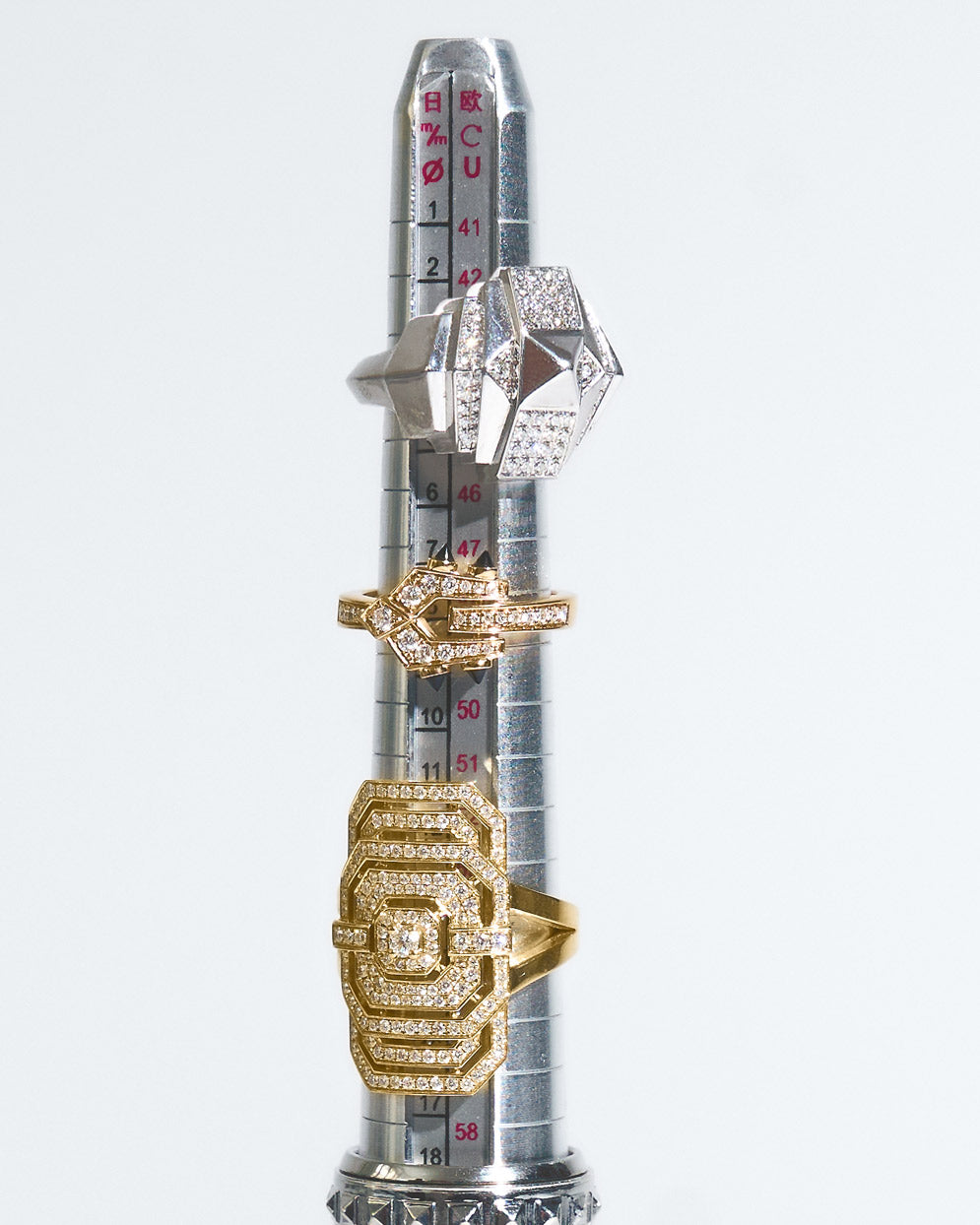 My Way Half Paved Ring – Silver & Diamonds | STATEMENT Paris