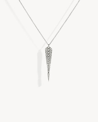 Stairway M Necklace - Silver & Diamonds