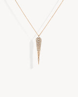 Stairway M Necklace - Pink Gold & Diamonds