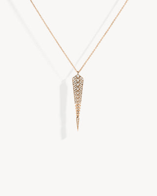 Stairway M Necklace - Pink Gold & Diamonds