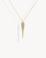 Stairway M Necklace - Yellow Gold & Diamonds