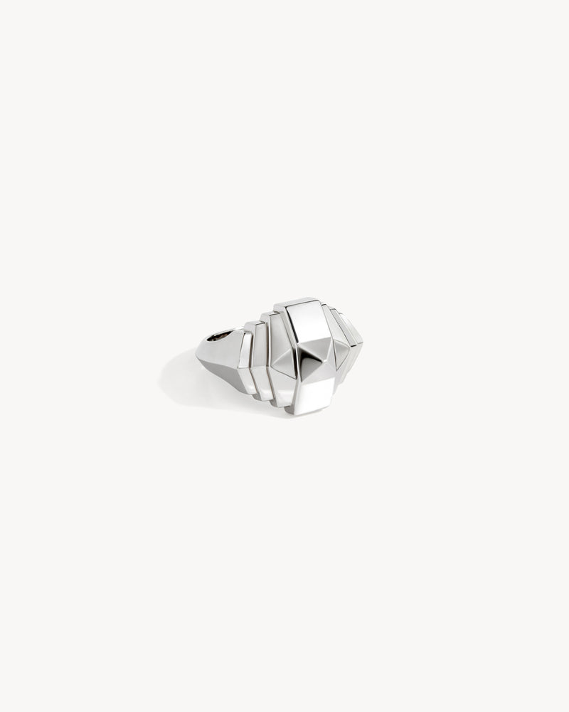 Bague Rockaway Mini Pyramide - Argent - Image 3