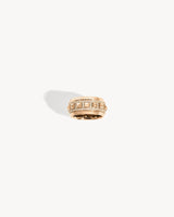 Bague Rockaway Spinner Semi Pavée - Or Rose & Diamants
