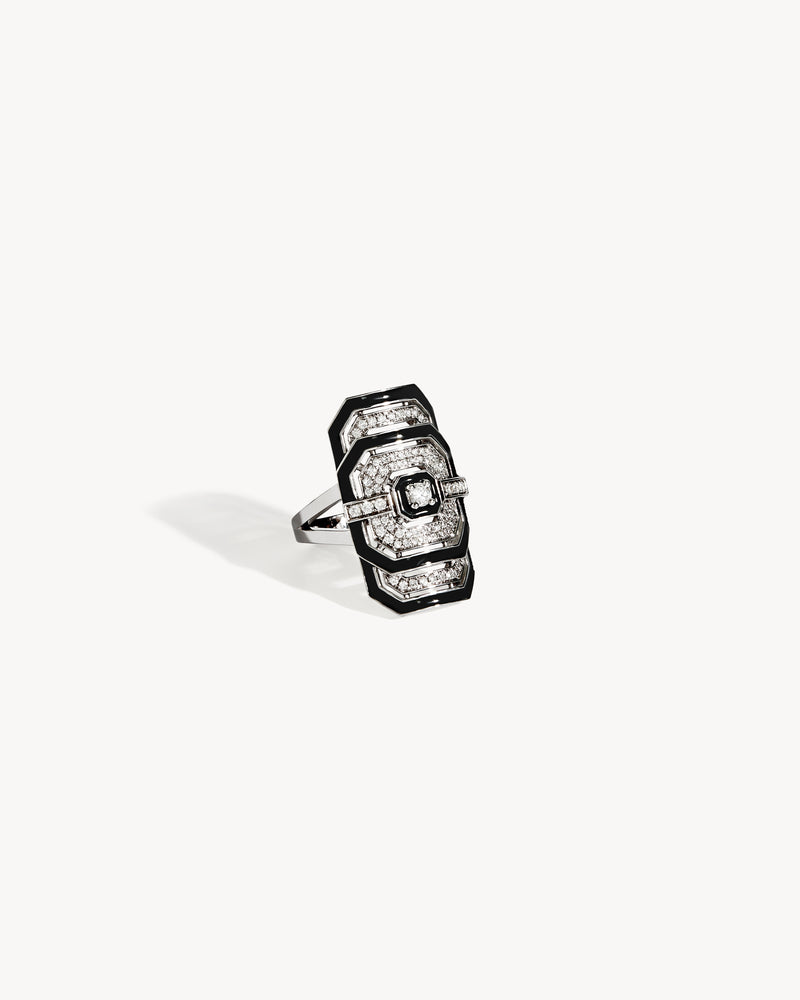 Bague My Way - Argent, Émail & Diamants - Image 3
