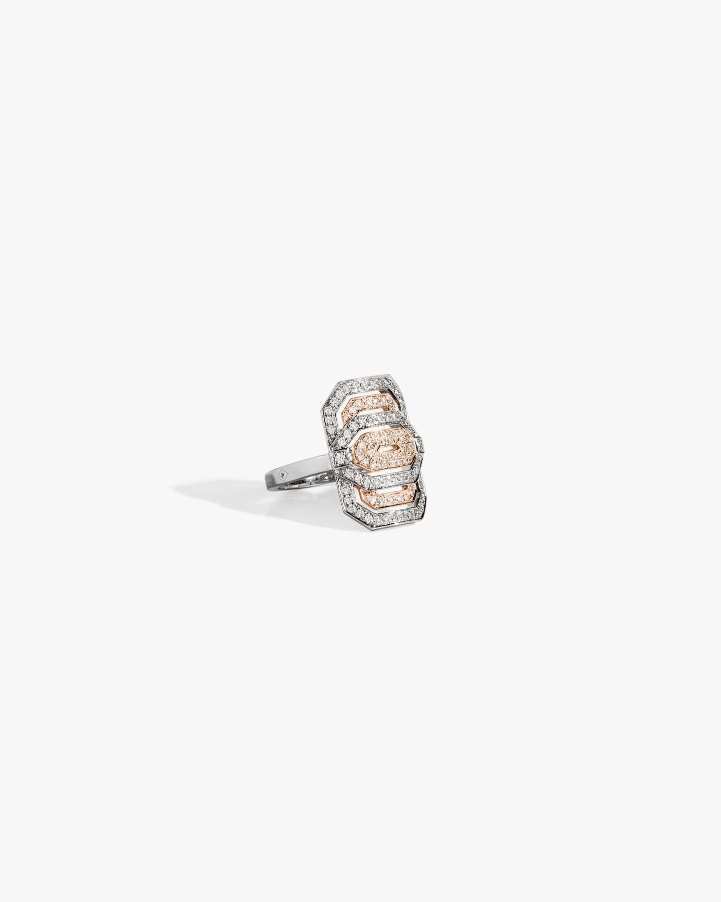 Bague Petite My Way - Or Rose, Argent & Diamants