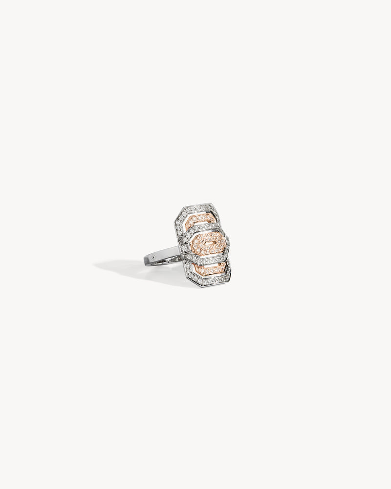 Bague Petite My Way - Or Rose, Argent & Diamants - Image 3