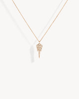 Collier Stairway S - Or Rose & Diamants