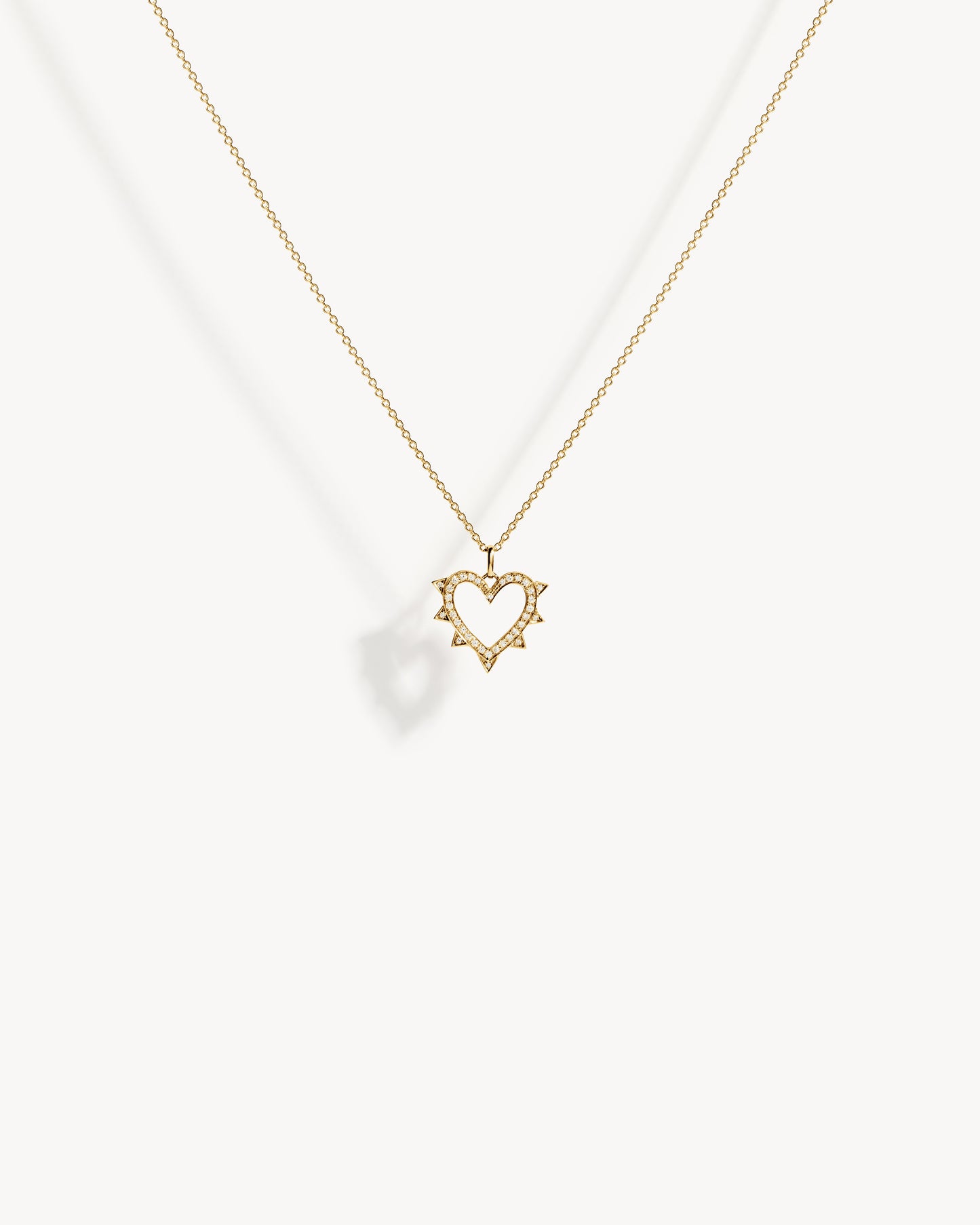Collier Rockaway Cœur  - Or Jaune & Diamants