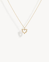 Collier Rockaway Cœur  - Or Jaune & Diamants