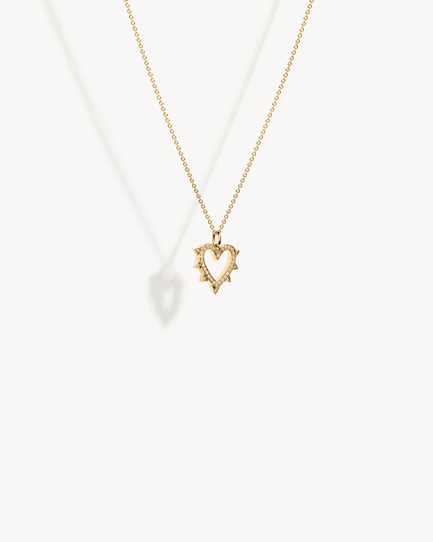 Collier Rockaway Cœur  - Or Jaune & Diamants