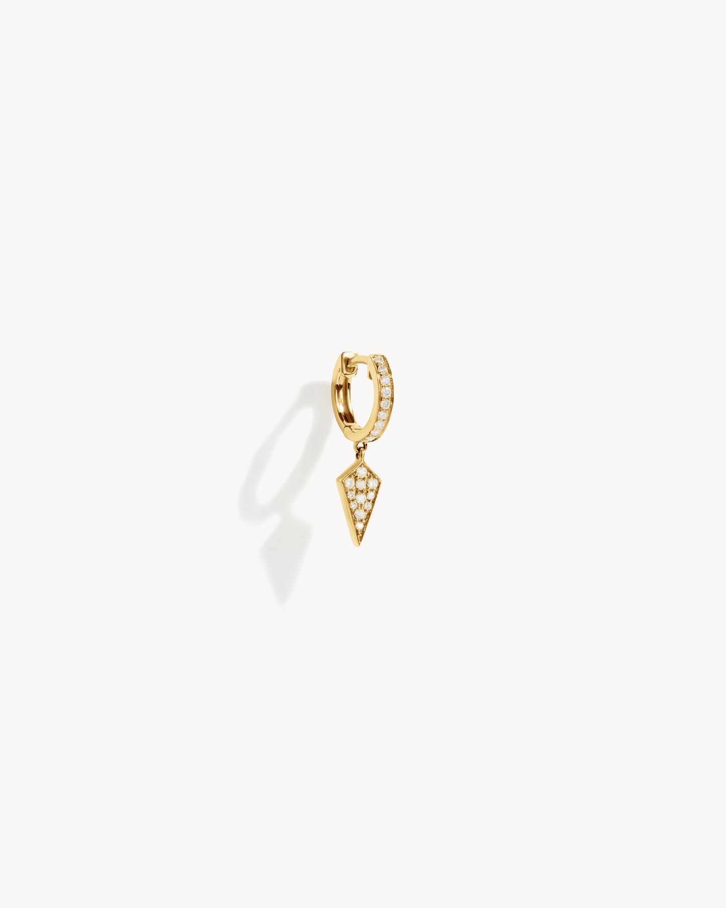 Petite Créole Stairway - Or jaune & Diamants