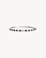 Bracelet Reptile - Or Blanc & Diamants Blancs & Noirs