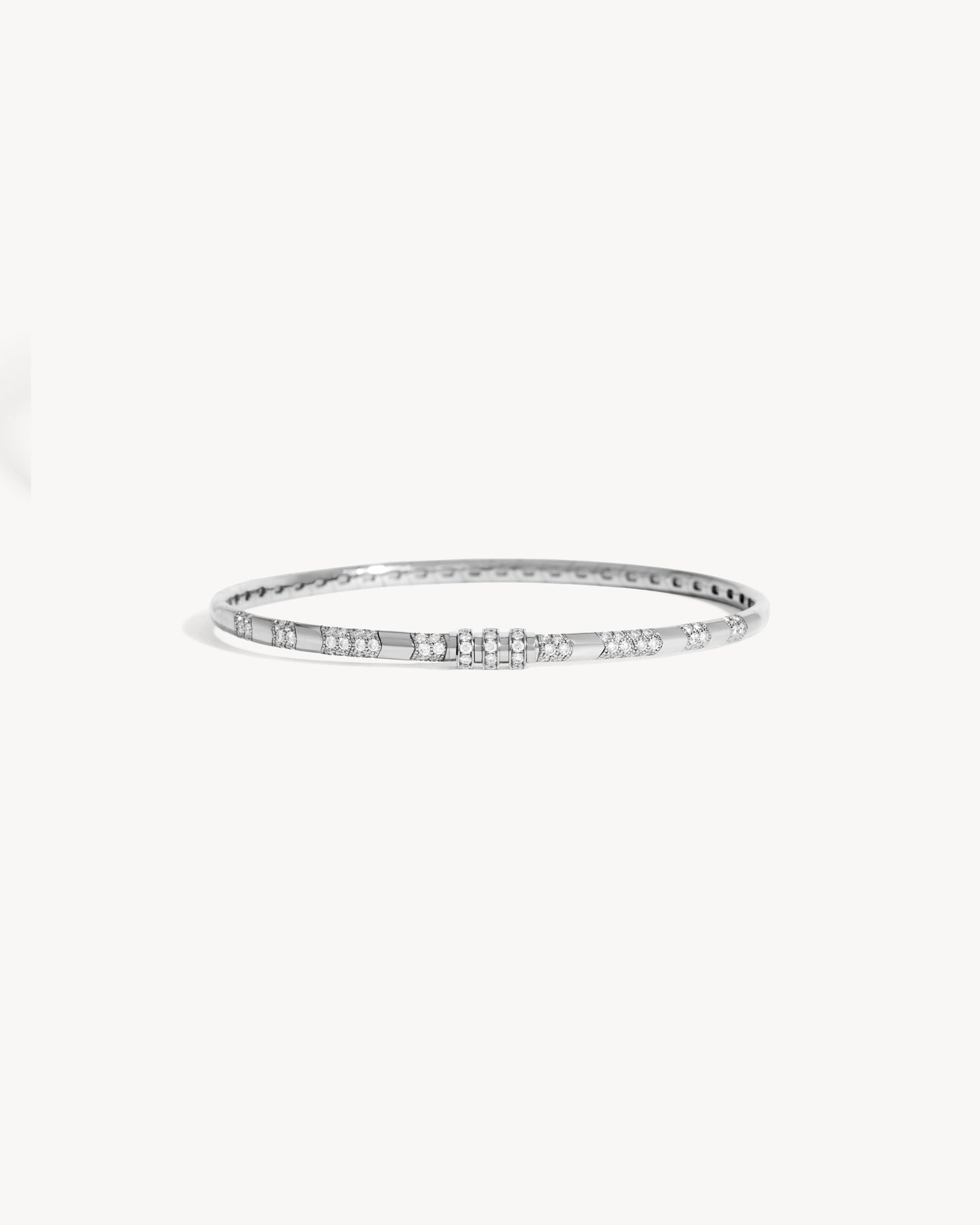Bracelet Reptile - Or Blanc & Diamants
