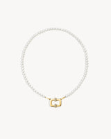 Collier Unchained Plastron - Or jaune, Perles & Diamants