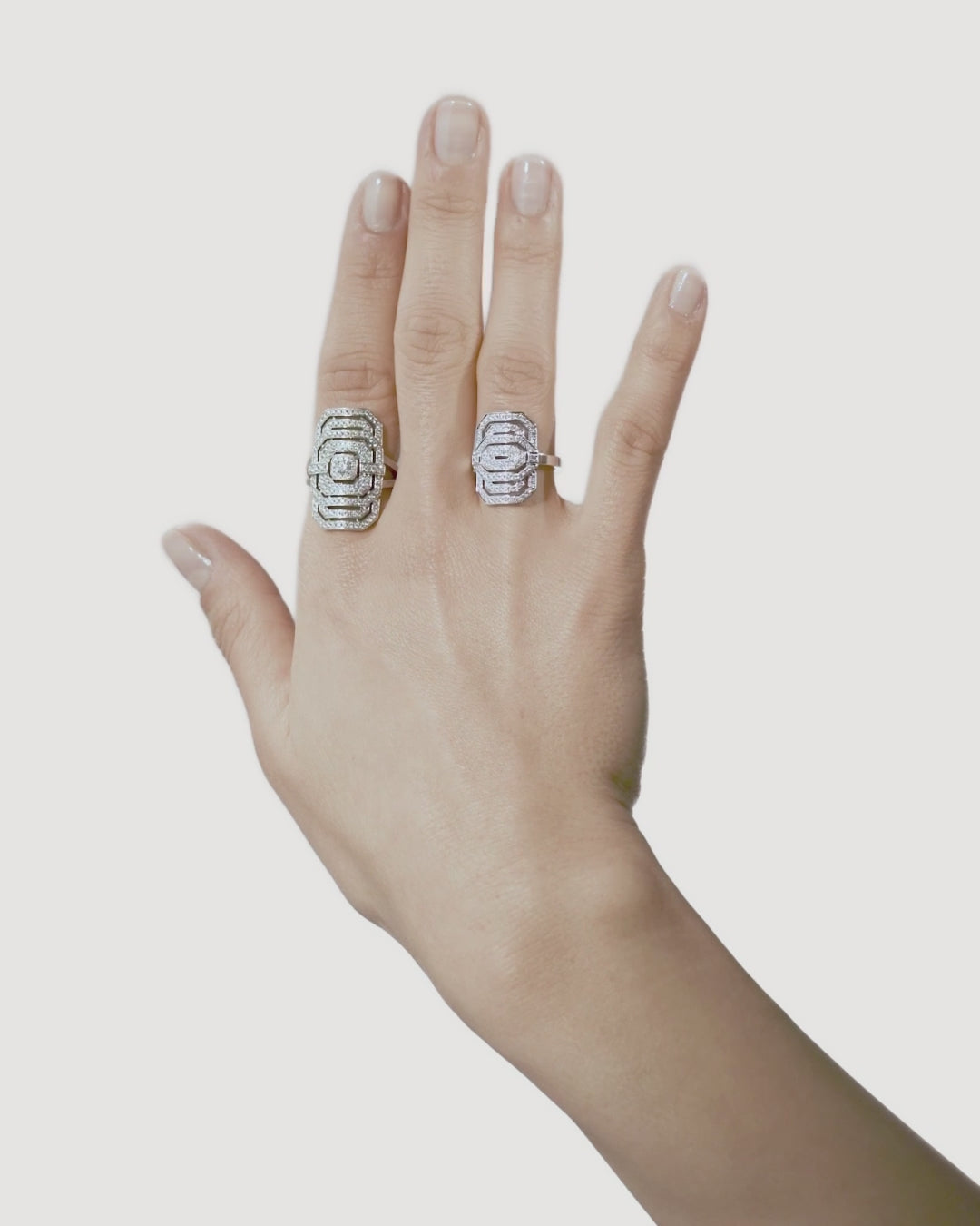【関税込み】My Way Mini Semi-Pave Ring in Diamonds/Silver Petite My Way Ring – Silver & Diamonds | STATEMENT Paris